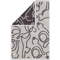 GÄSTETUCH CUTE CATS EDITION CATS 6264 PLATIN/BASALT - 70 - Grau, Textil (30/50cm) - Cawoe