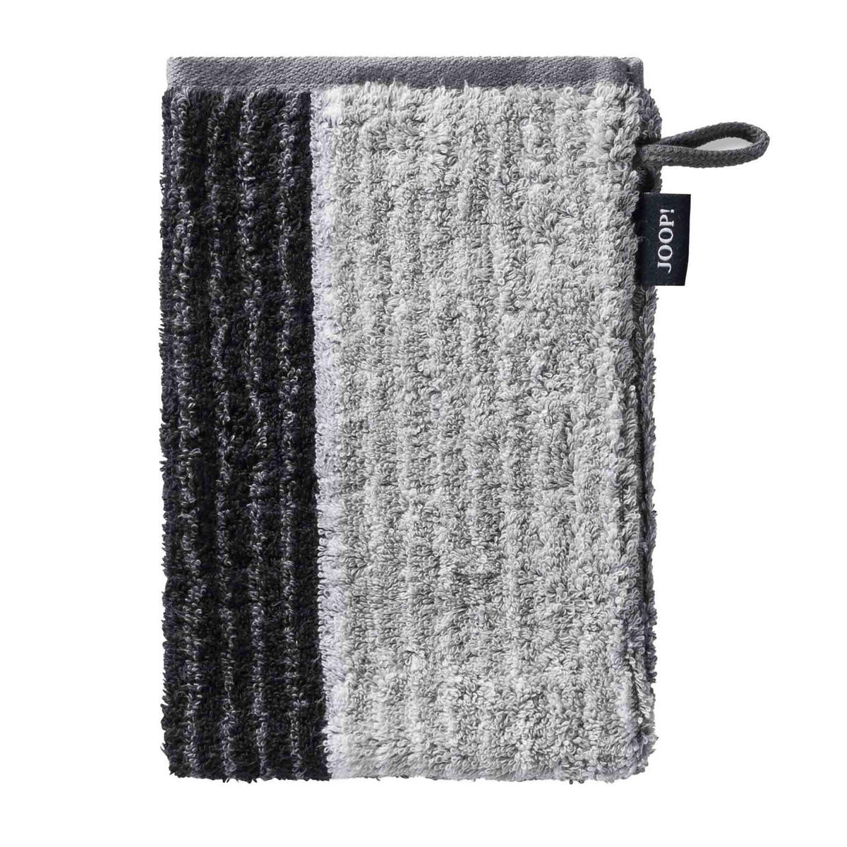 WASCHLAPPEN Unisex Signature Lines Grau 3er Pack Baumwolle - Schwarz, Textil (16/22cm) - Joop!
