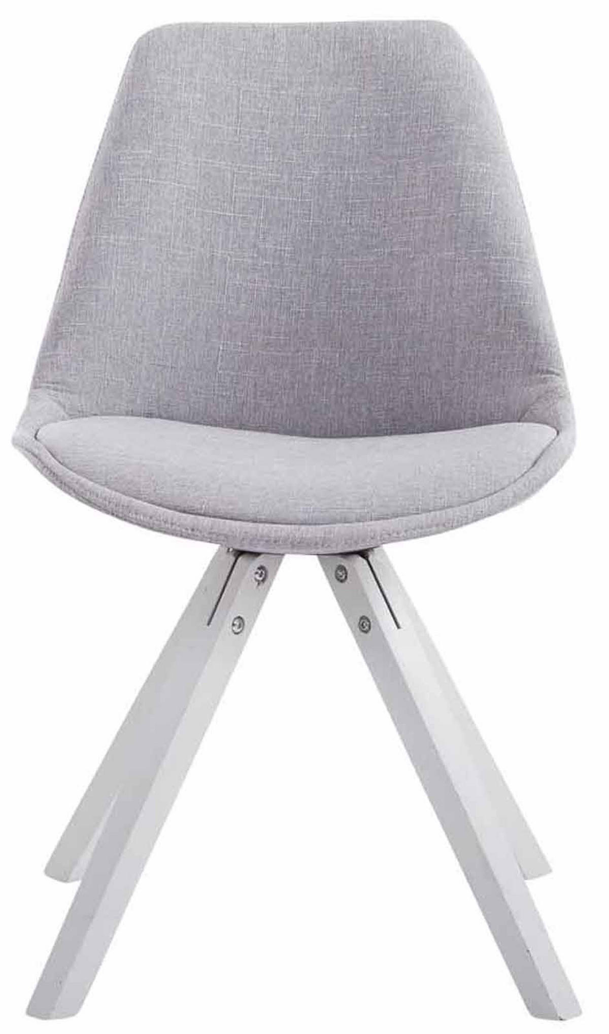 STUHL 4er Set Stoff grau - Grau, Textil (48/84/56cm) - CLP