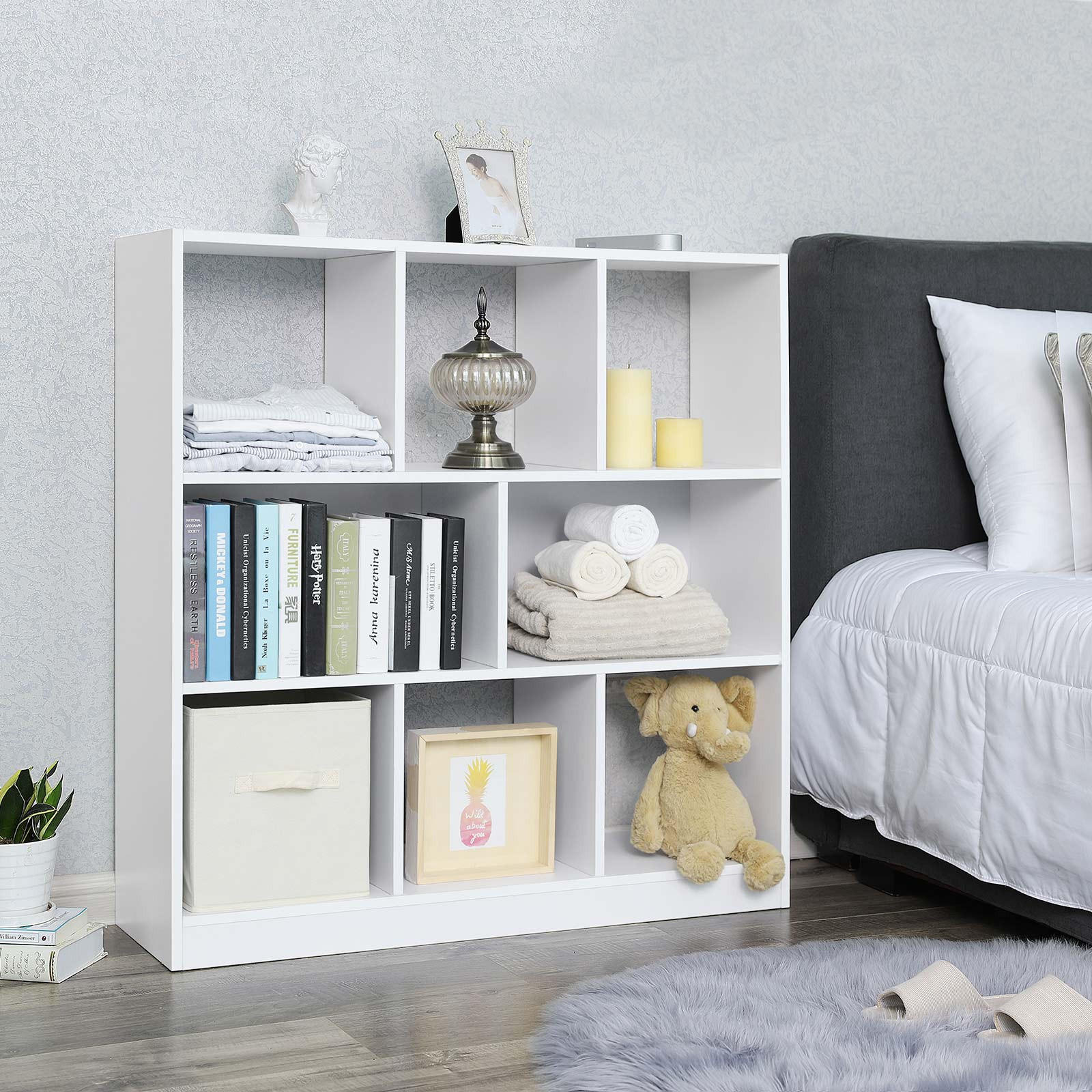 BÜCHERREGAL STANDREGAL - Weiß, Holzwerkstoff (30/30/97.5cm) - Hansiro