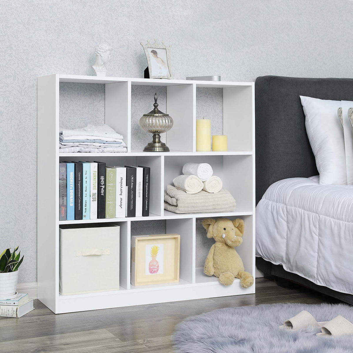BÜCHERREGAL STANDREGAL - Weiß, Holzwerkstoff (30/30/97.5cm) - Hansiro