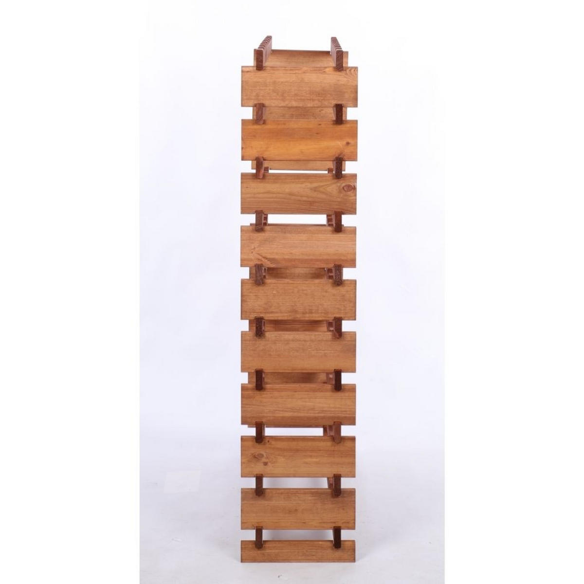 WEINREGAL VINOTECA FLEX PRO HxBxT 135x84x28cm 80 Flaschen auf 10 Ebenen Braun geölt - Braun, Holz (84/135/28cm) - PROREGAL