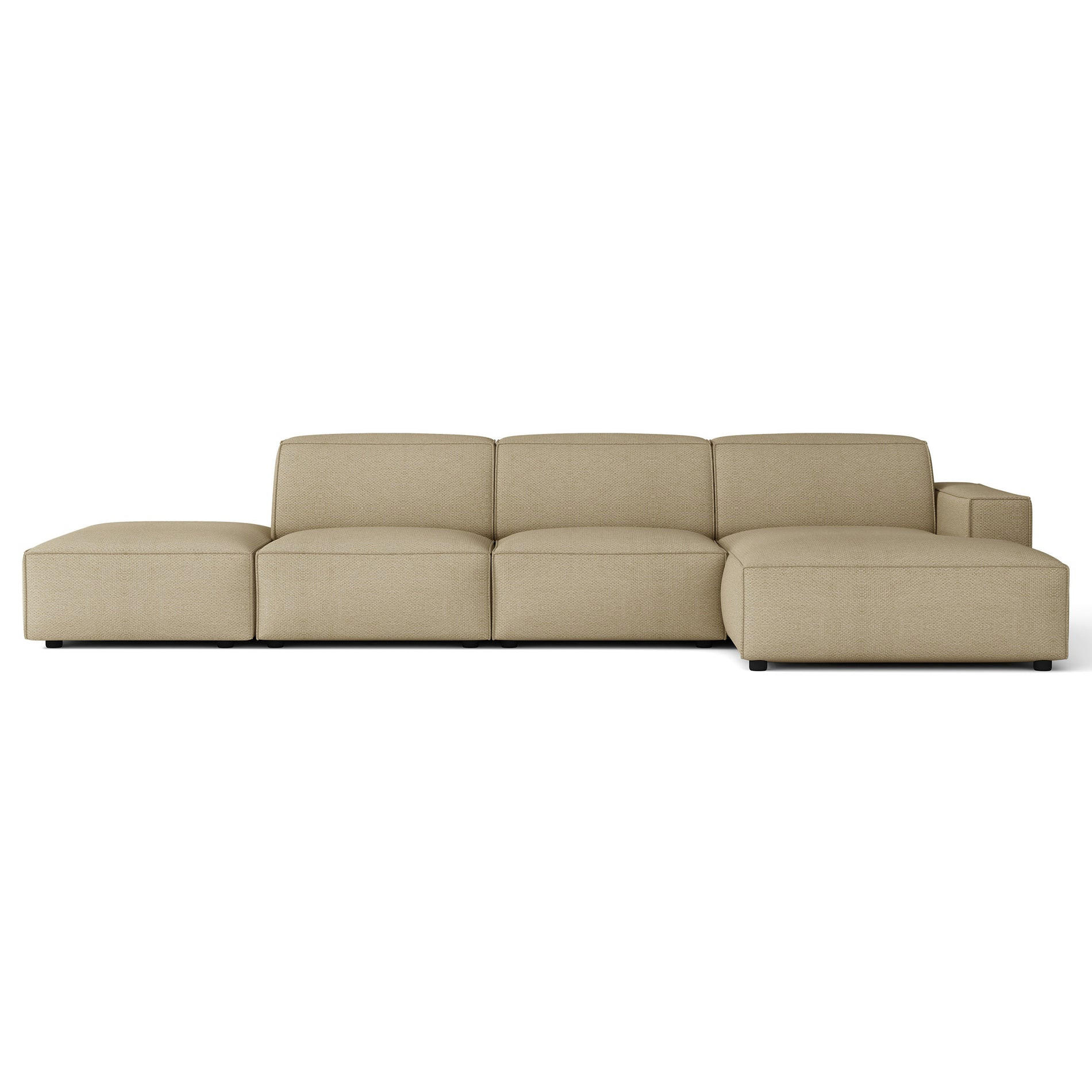 ECKSOFA Sellmo 344 cm - Schwarz/Cappuccino, Kunststoff/Textil (350/166cm) - Selsey