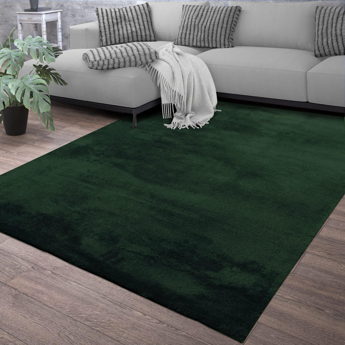 FLACHWEBETEPPICH Grün 80 x 150 cm - Grün, Kunststoff (80/150cm) - TT Home