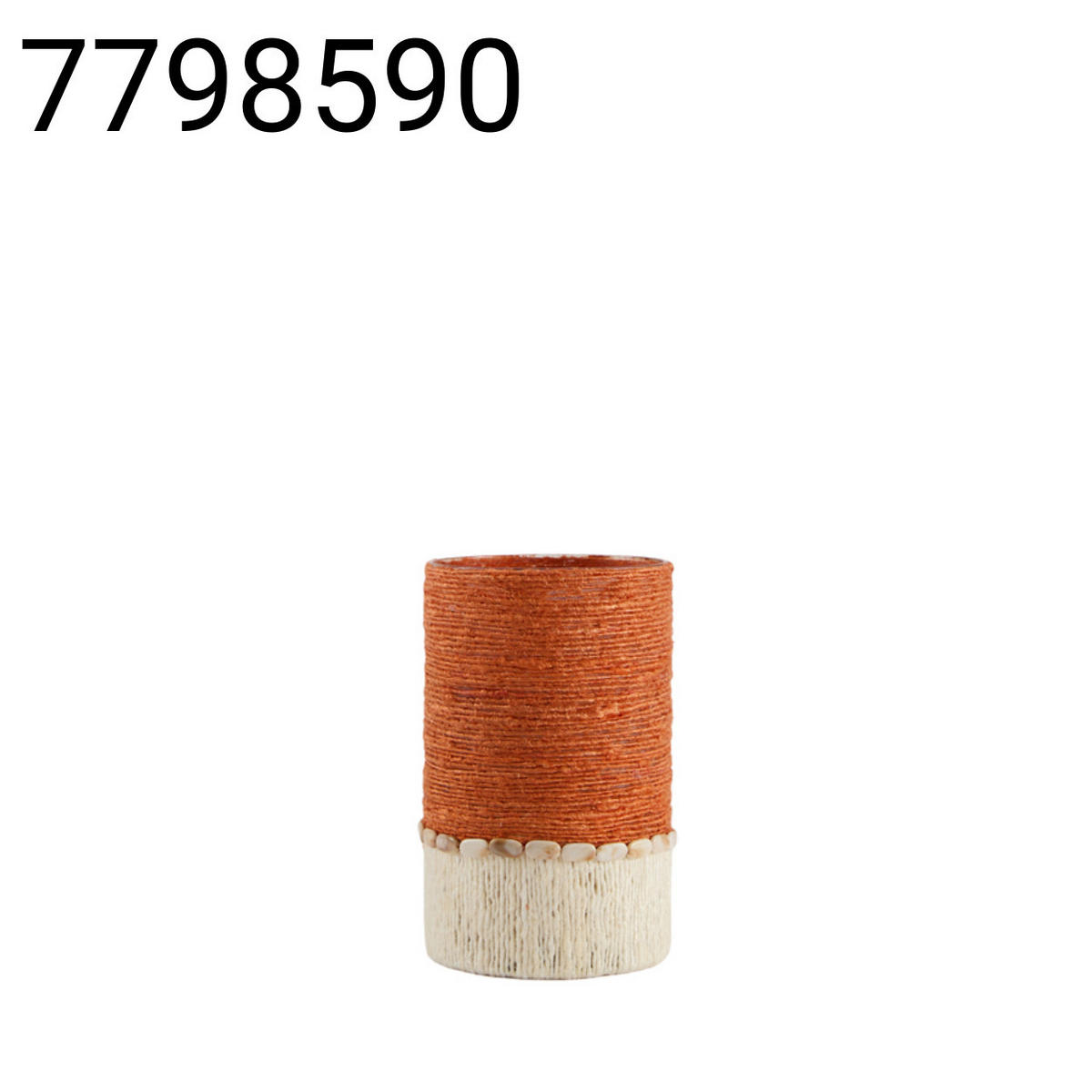 WINDLICHT Melora - Orange - 15/15/25 cm - Orange, Glas (15/25/15cm) - Light & Living