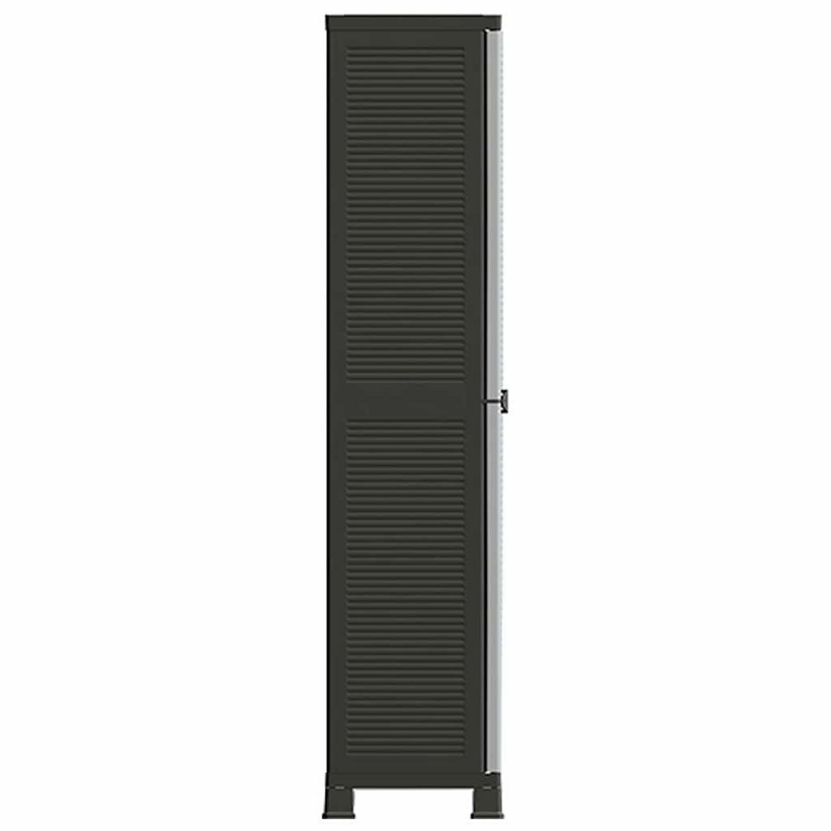KUNSTSTOFFSCHRANK 68/39/171,5 Cm - Grau, Kunststoff (39/171.5/68cm) - vidaXL