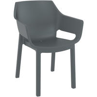 GARTENSTUHL Kunststoff Dunkelgrau - Dunkelgrau, Kunststoff (60/90/65cm) - CLP