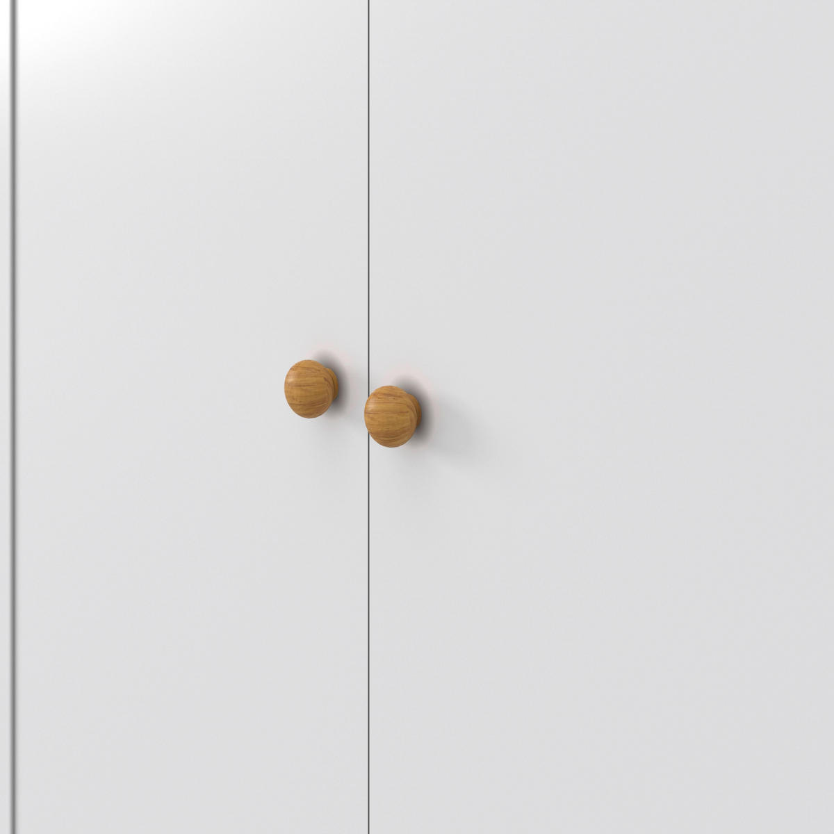 DREHTÜRENSCHRANK Ludo Weiß ca. 60 /180 / 40 cm - Weiß, Holz (60/180/40cm)