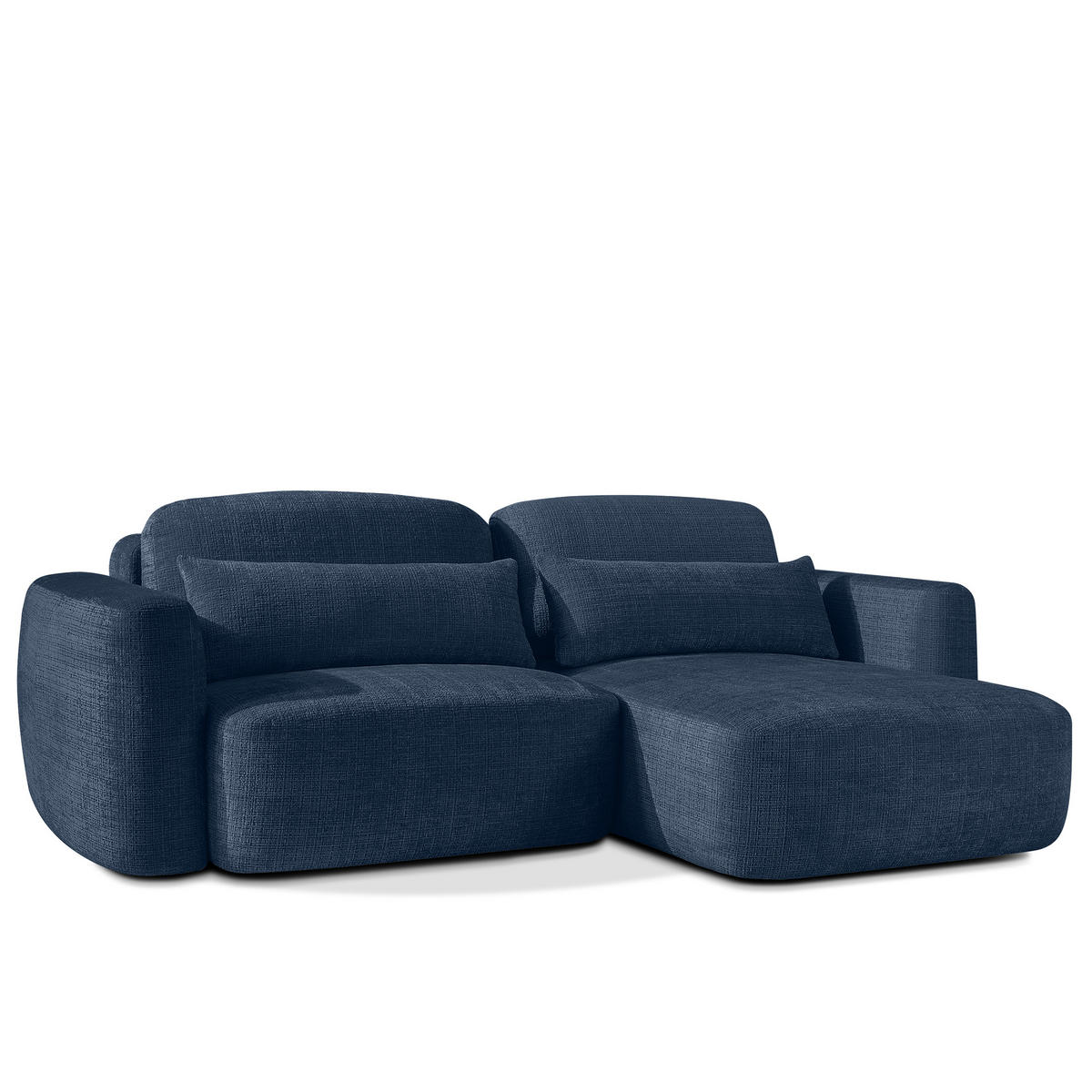 SITZGARNITUR ELOSA - Dunkelblau, Holz/Textil (245/85/165cm) - KONSIMO®