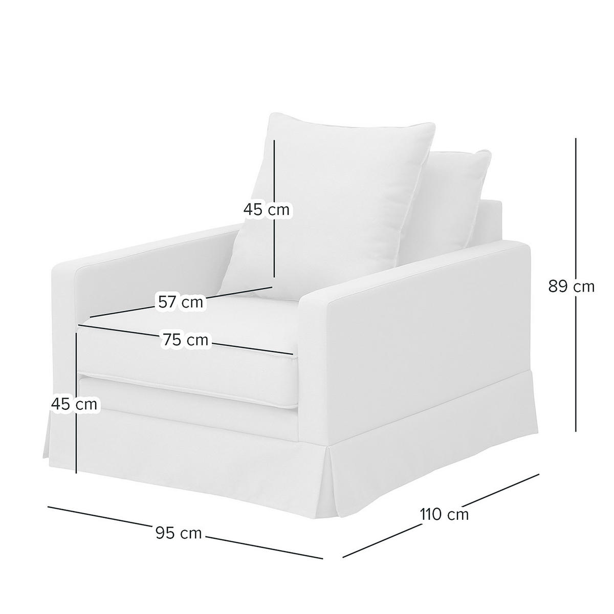 SESSEL mit Husse - Webstoff - Hellbraun/Schwarz, Wellpappe/Kunststoff (95/89/110cm) - home24