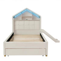 KINDERBETT 90/200 cm Beige - Beige, Textil