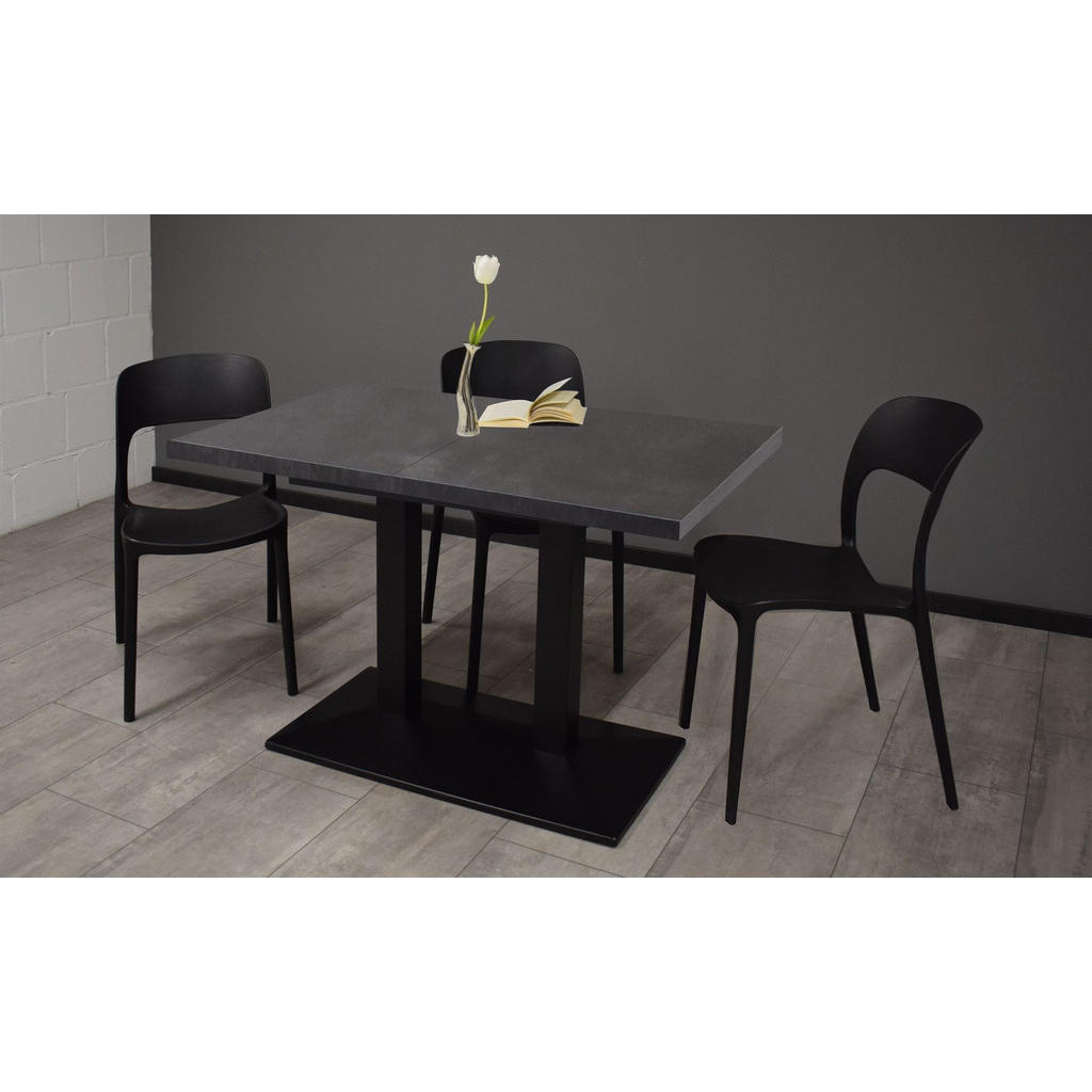 Thumbnail - 58aufmkessel Bartisch, Grau, Schwarz, Metall, Rechteckig, 70x72x120 cm, Esszimmer, Barmöbel, Bartische