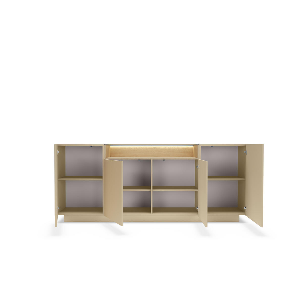 KOMMODE: Kakao + Cremona-Eiche, 203 x 83 x 39,5 cm - Braun, Holzwerkstoff (203/83/39.5cm) - 3XE LIVING