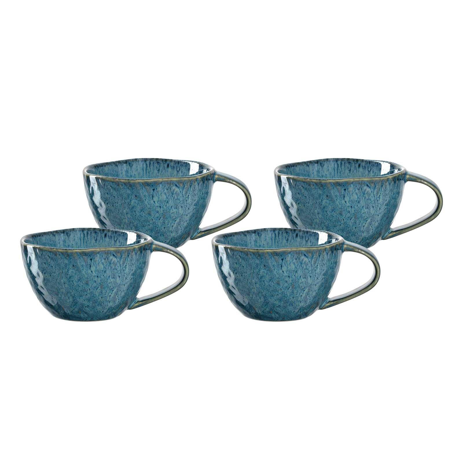 TASSEN Matera blau 290 ml 4er Set - Blau, Keramik (0.29L) - Leonardo Living
