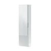 SCHUHSCHRANK, 1 Tür mit Spiegel - H180 cm - Weiß, Holzwerkstoff (22/180/50cm) - Calicosy