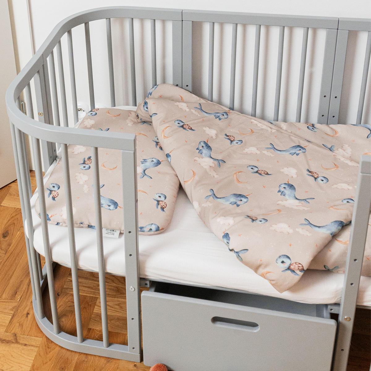 BAMBUSOVA posteljnina za dojenčke Kiti - kapučino, tekstil (90/120cm) - waldin