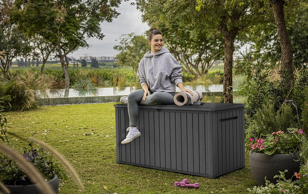 GARTENBOX Southwood - Grau, Kunststoff (74/70/146cm) - Keter