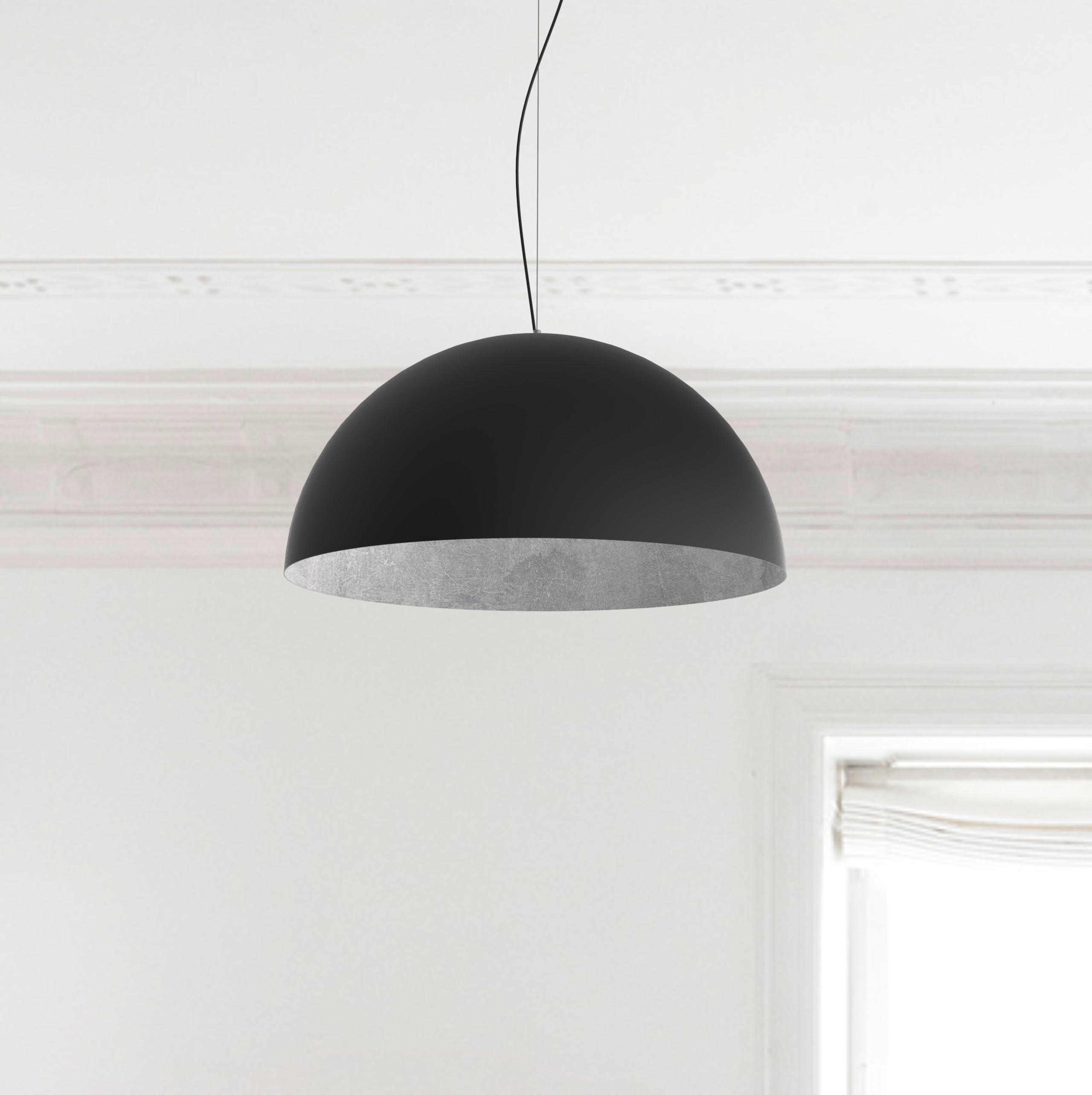 HÄNGELEUCHTE - Schwarz, Metall (60/60/30cm) - Lumicom
