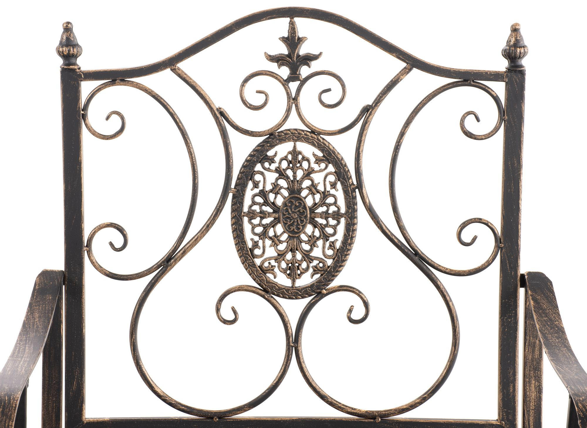 GARTENSTUHL Metall Bronze - Bronzefarben, Metall (62/94/53cm) - CLP