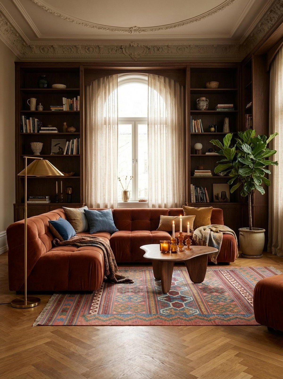 HANDWEBTEPPICH Sumak Sirdjan Kelim Bunt 218/153 cm Schurwolle - Multicolor, Textil (153/218cm) - Looma