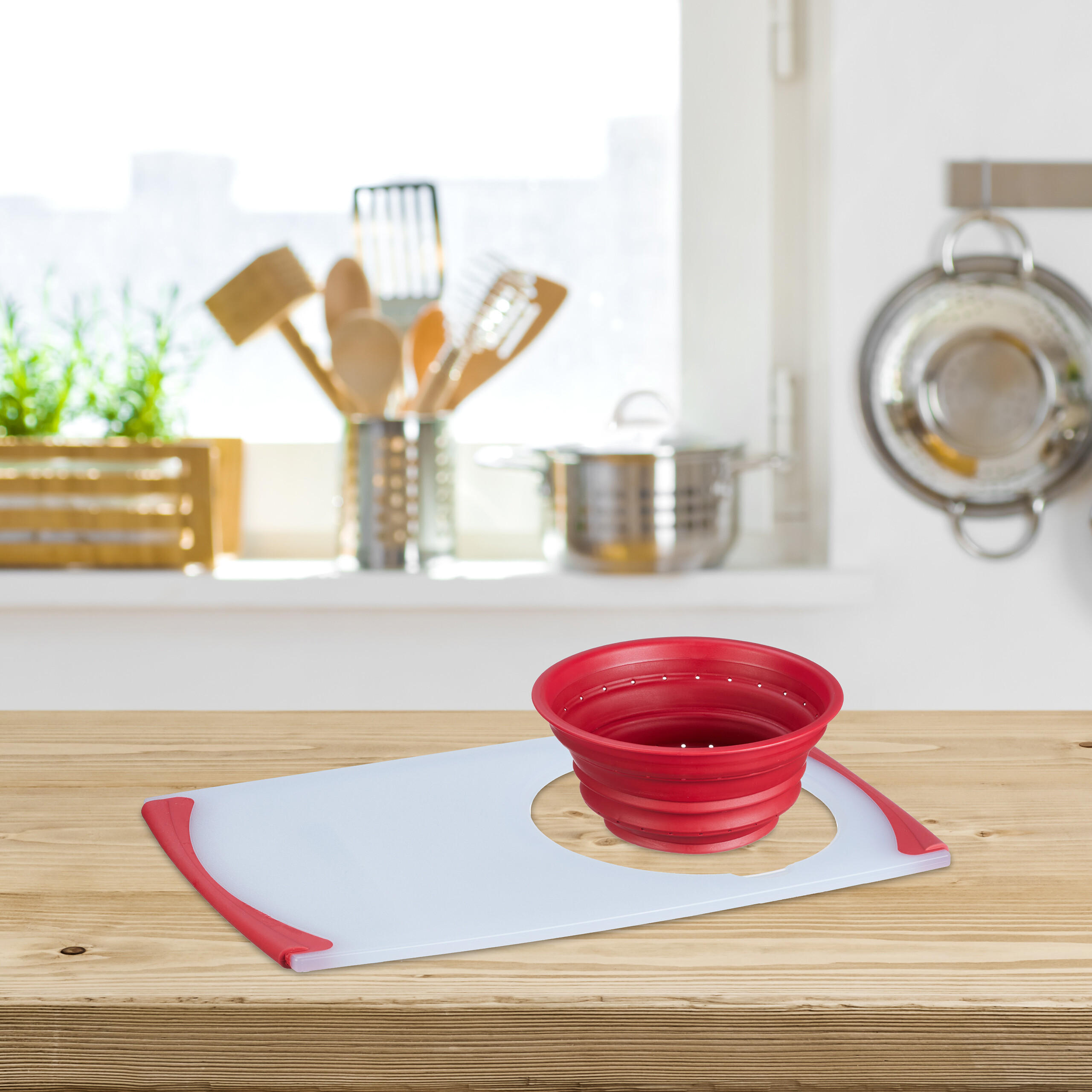 SCHNEIDEBRETT - Multicolor, Kunststoff (50/29cm) - Relaxdays