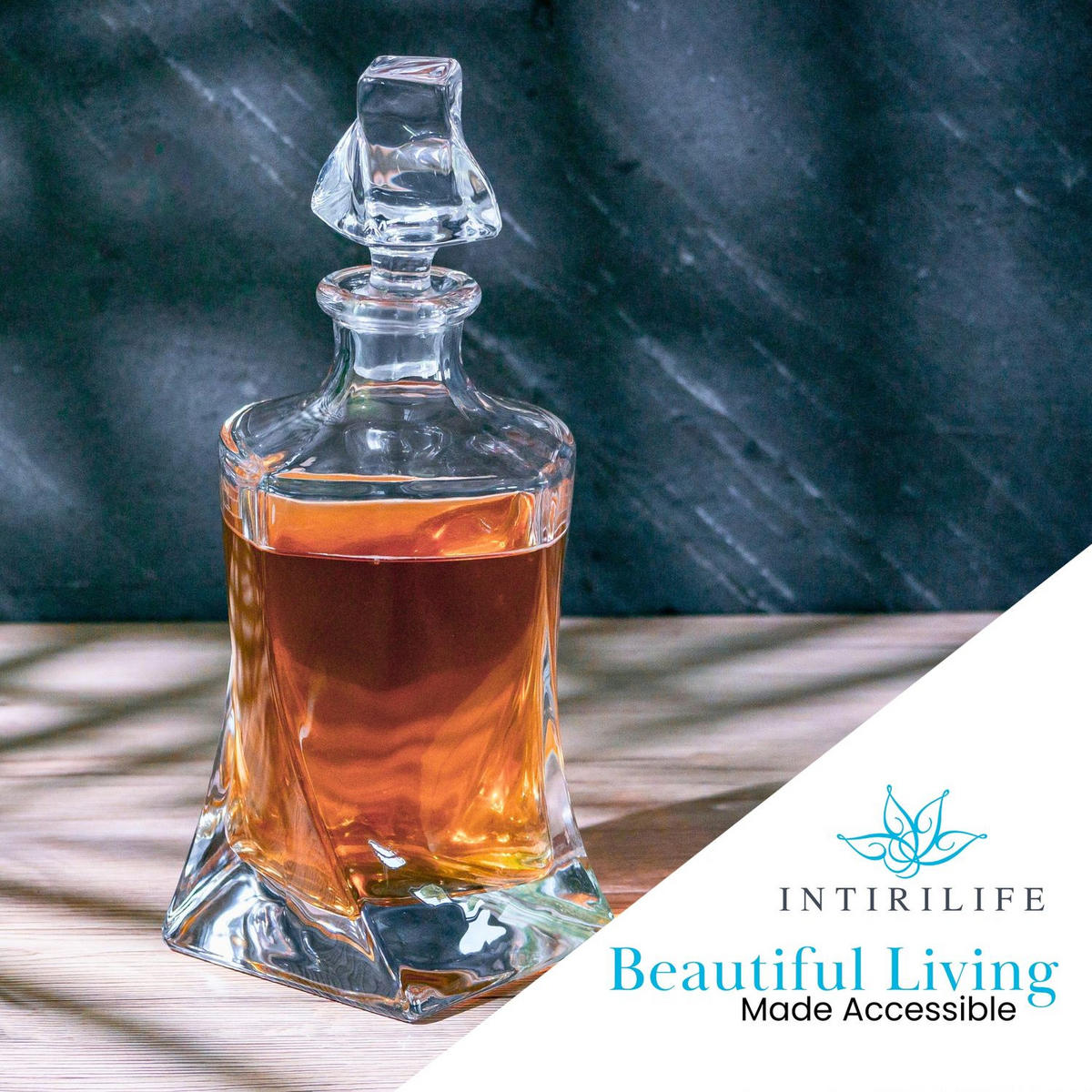 WHISKEY KARAFFE 750 ml - Transparent, Glas (0.75L) - Intirilife