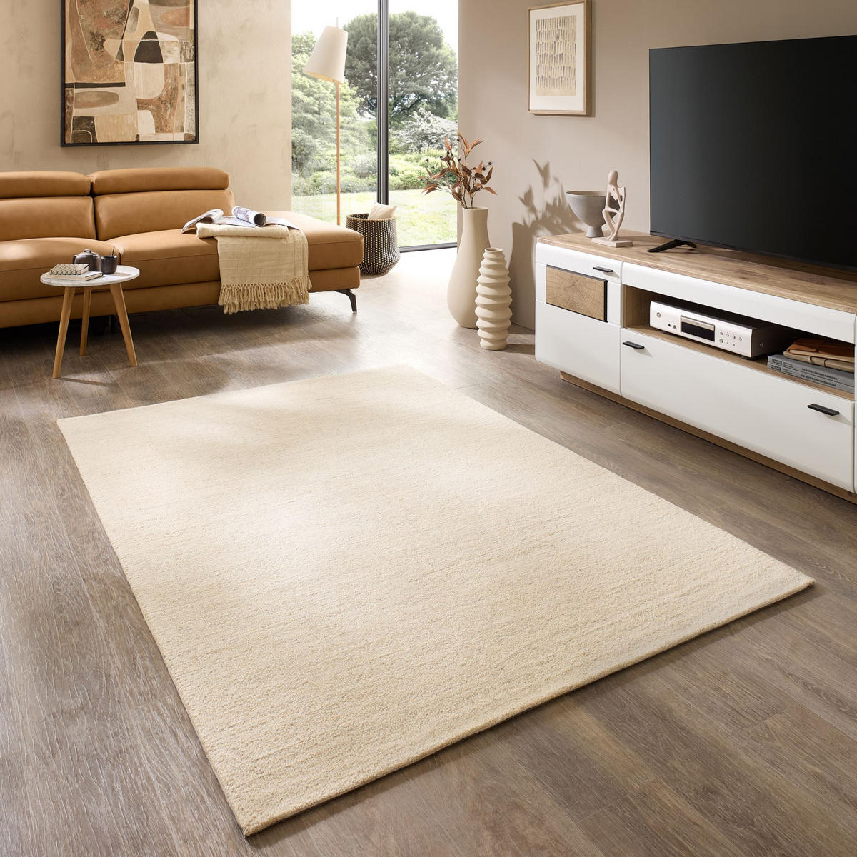 TUFTTEPPICH Natur Loop 120x180 cm - Beige, Textil (120/180cm) - Natur Pur