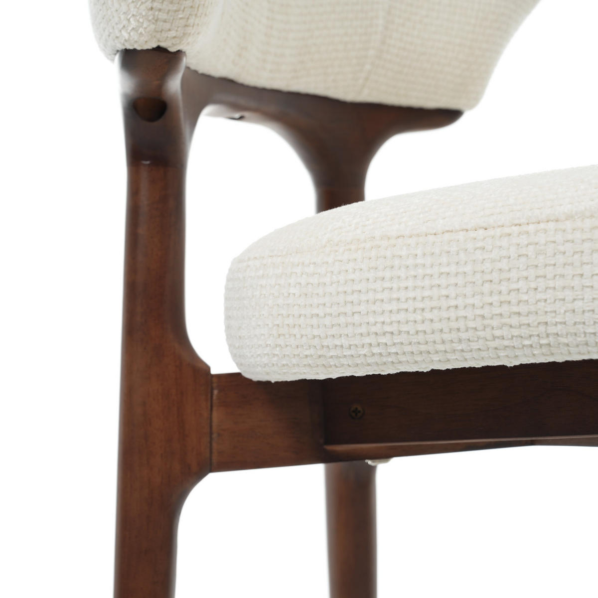 SESSEL 2 x Esszimmerstühle,Massivholz,Chenille,Beige - Beige, Textil (53/75/58.5cm) - LVHOM