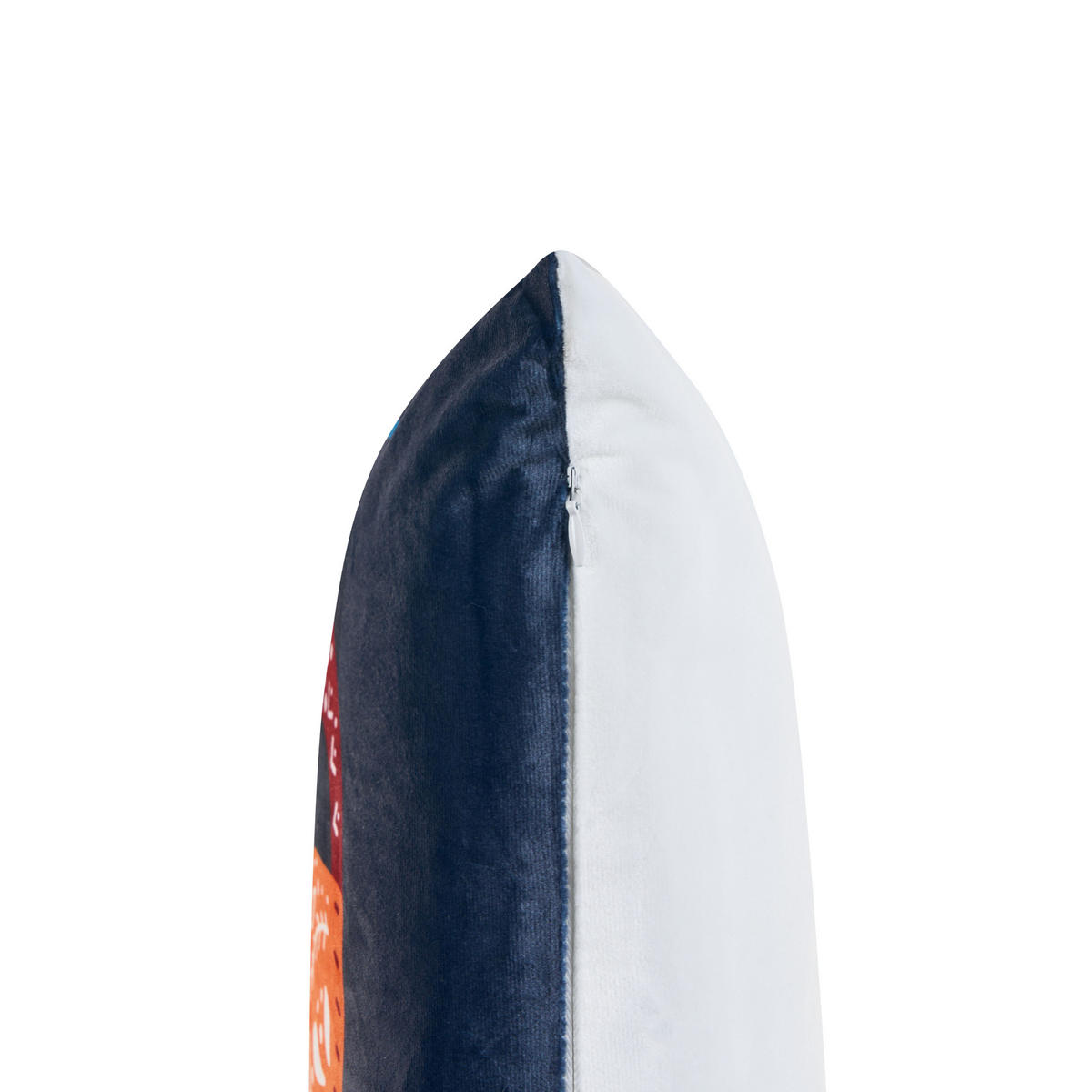 DEKOKISSEN 2er-Set Dunkelblau 45/45 cm Firespike - Dunkelblau, Textil (45/45cm) - Beliani