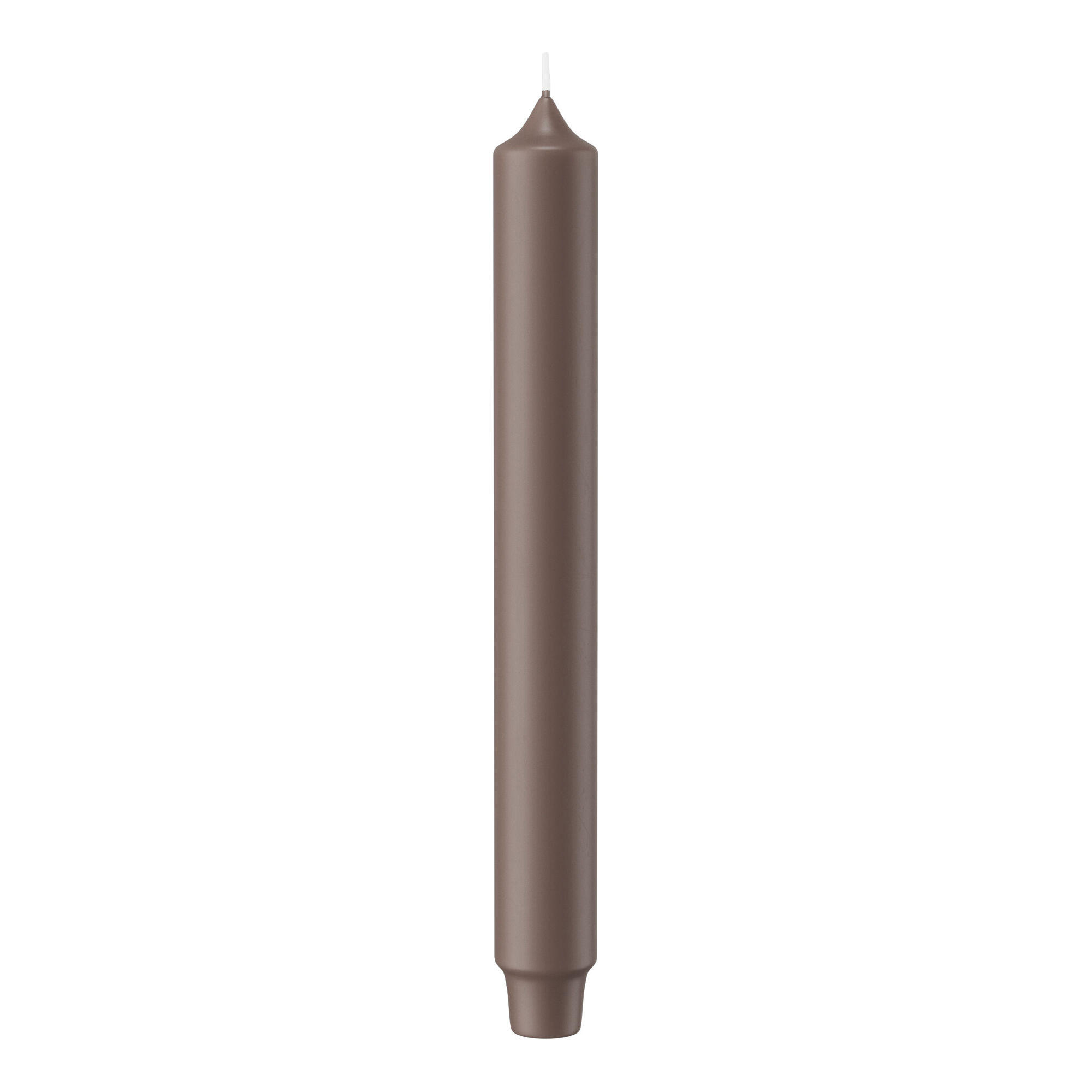 PUNCHKERZEN Taupe 249 x Ø 28 mm, 8 Stück - Taupe, Paraffin (2.8/24.9/24.9cm) - Wiedemann Kerzen