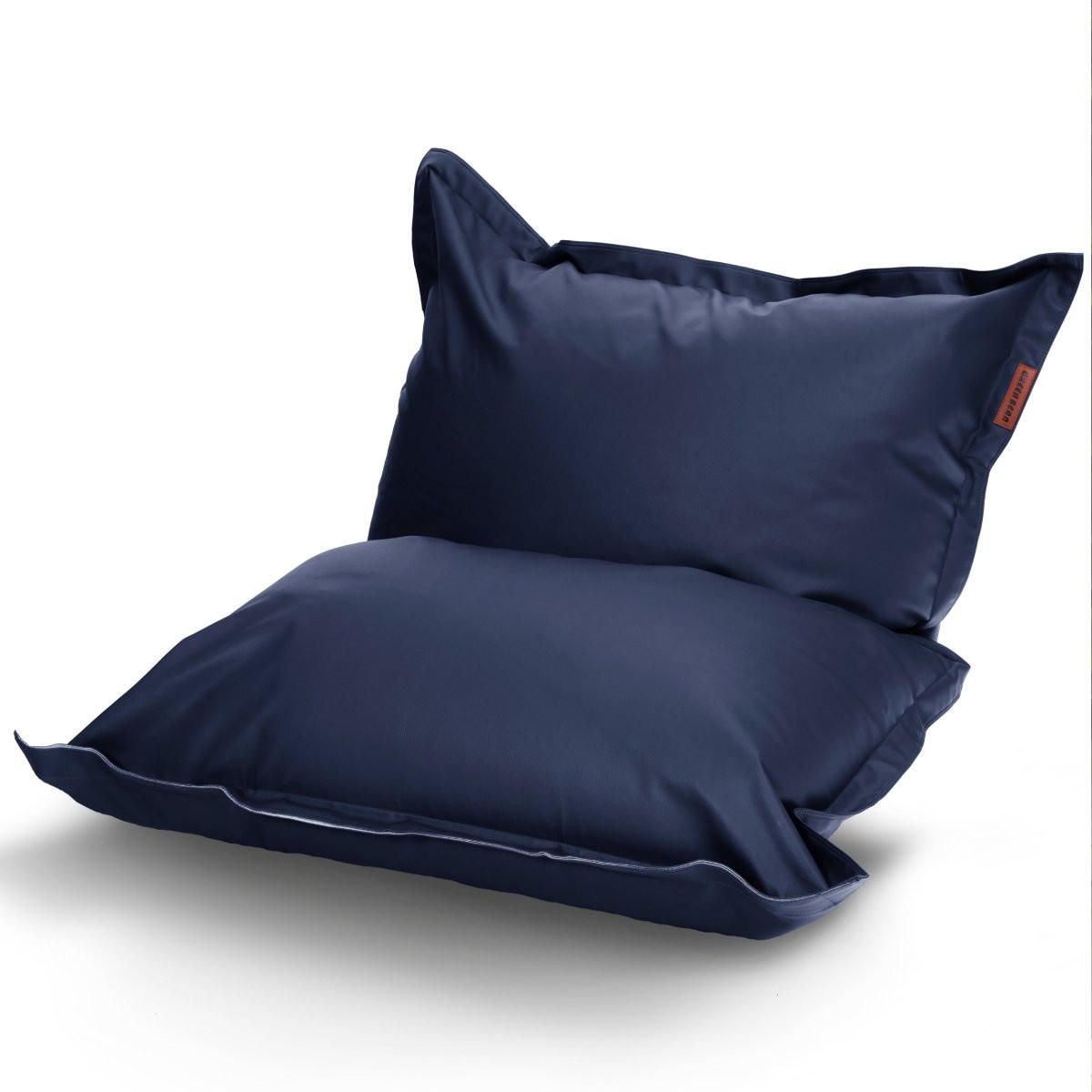 INDOOR RIESEN SITZSACK XXL Kunstleder - Dunkelblau, Textil (140/25/180cm) - Green Bean