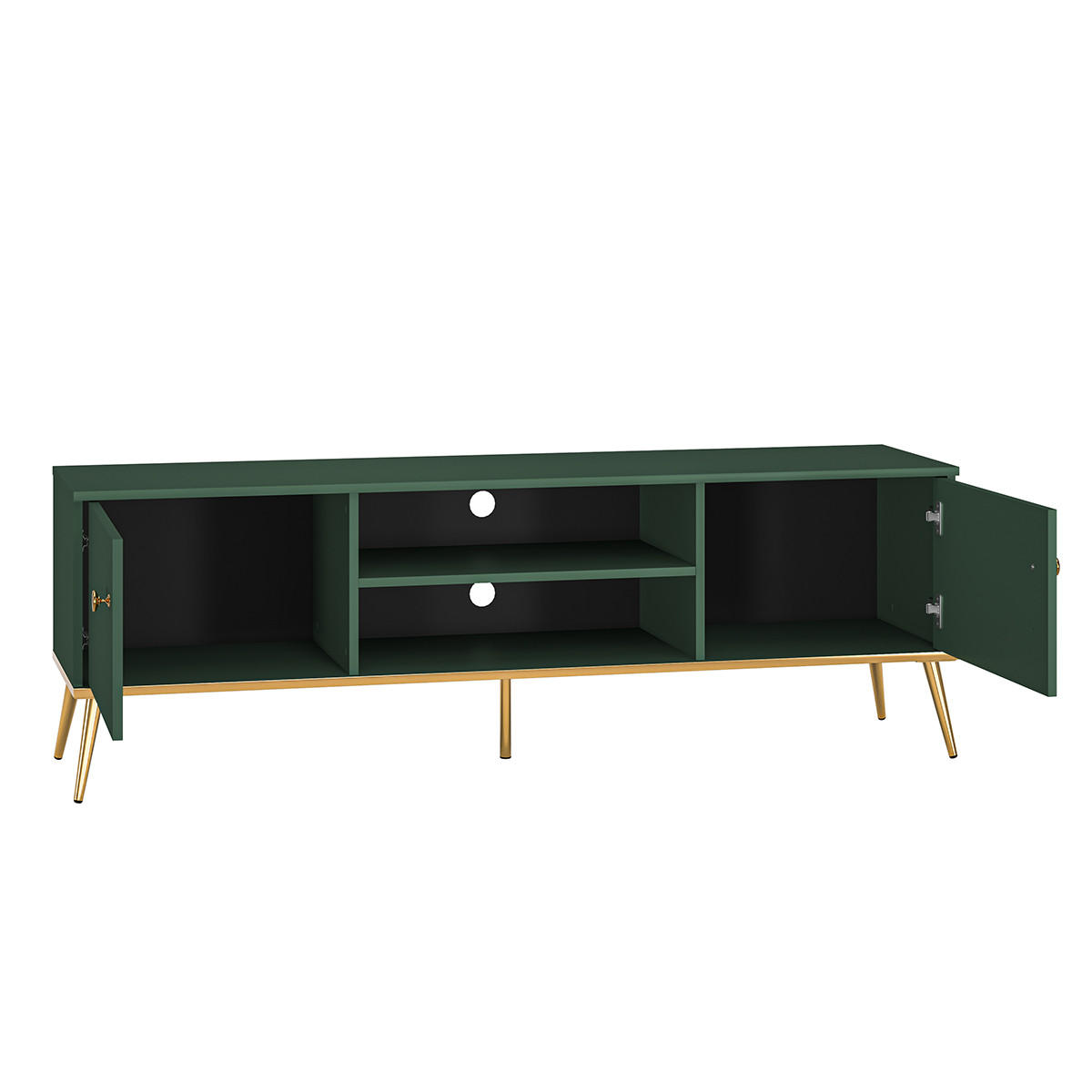 TV-MÖBEL Thalia Grün - Grün, Holzwerkstoff (160/53/40cm) - Petits-meubles