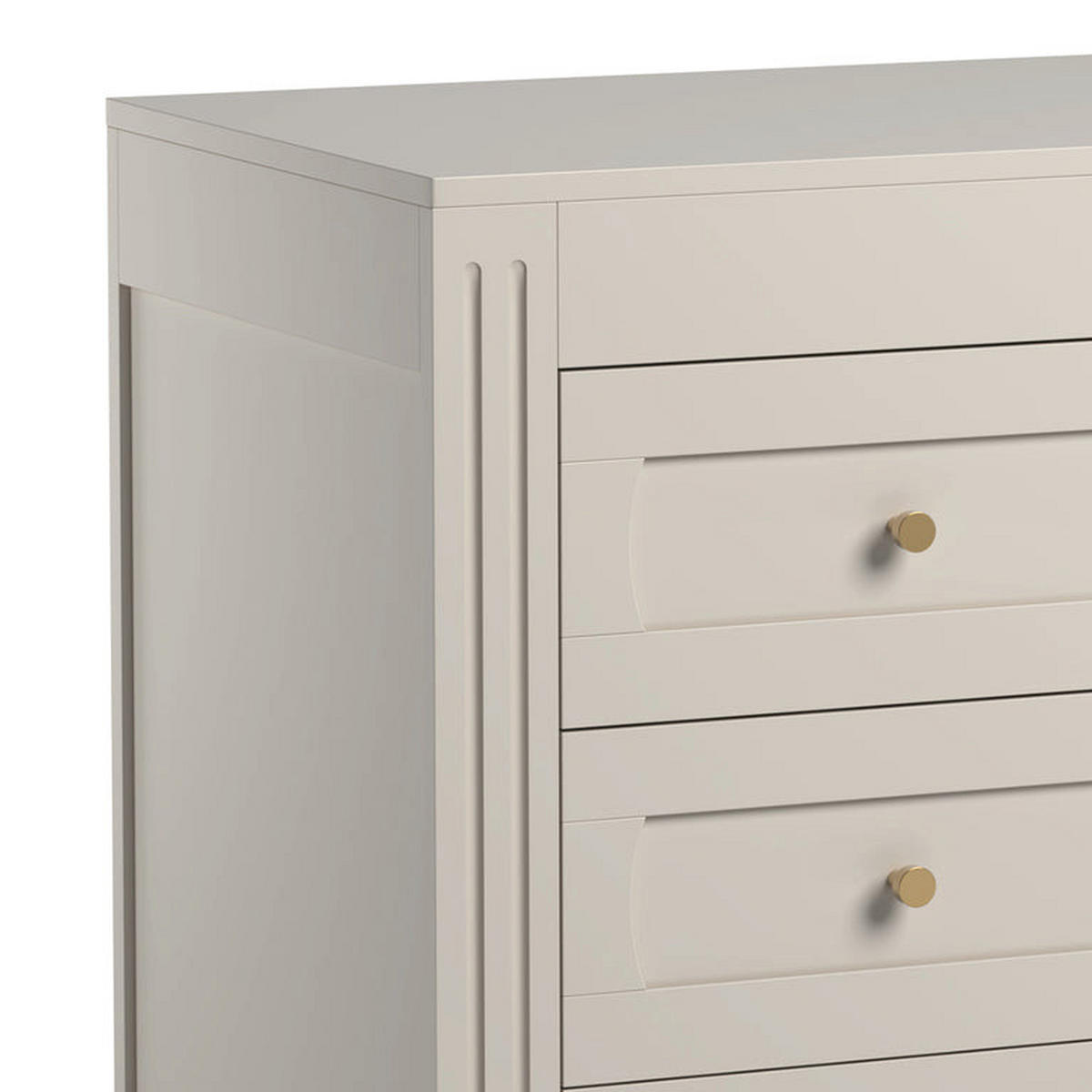 PREVIJALNA KOMODA Milenne Bež - bež, leseni material (100/92/55cm) - Petits-meubles
