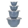 RÜHRSCHÜSSEL-SET Margrethe New grau blau (4tlg) - Blaugrau, Kunststoff (21/15cm) - Rosti