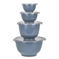 RÜHRSCHÜSSEL-SET Margrethe New grau blau (4tlg) - Blaugrau, Kunststoff (21/15cm) - Rosti