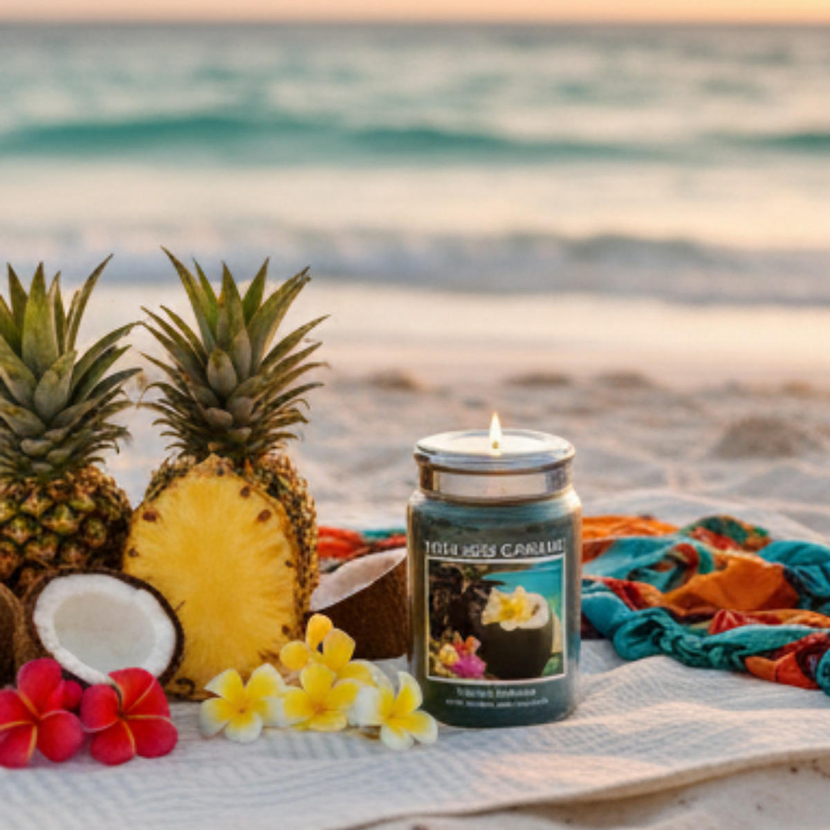 DUFTKERZE Tropical Getaway Grün 602 g Glas - Grün, Glas (15cm) - Village Candle