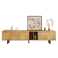 TV-SCHRANK mit Stauraum 191 x 38 x 46,5 cm Holzoptik Natur - Braun, Holzwerkstoff (38/46.5/191cm) - Beauniv