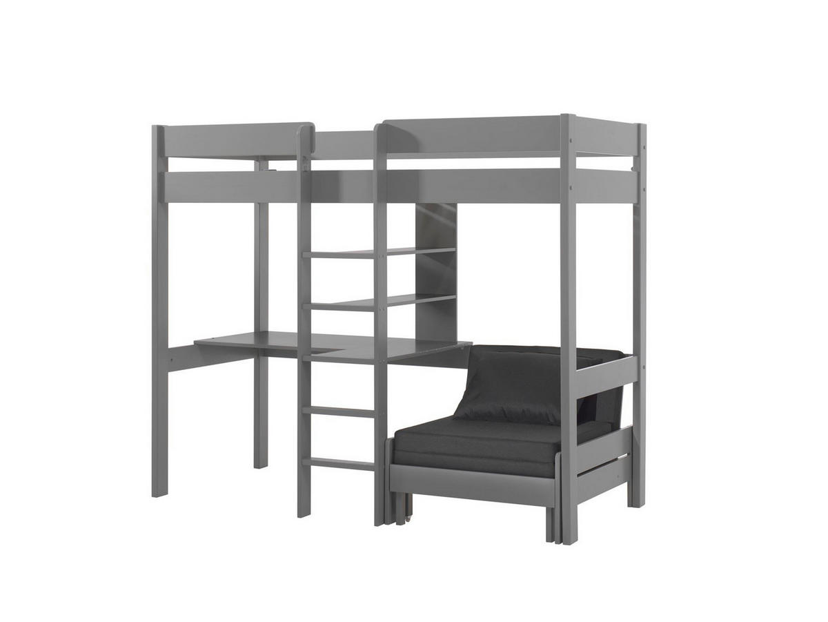 HOCHBETT Karolina 208x175x105/206 aus Massivholz in grau - Grau, Holz (90/200cm) - 58aufmkessel