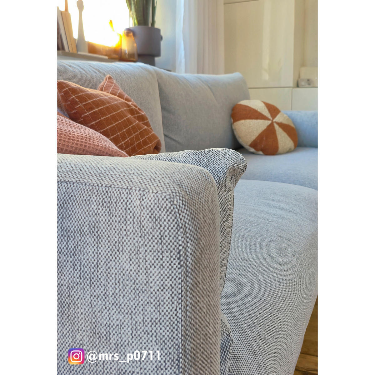 3-SITZER SOFA - Webstoff - Hellgrau, Textil (200/83/153cm) - home24