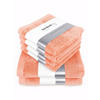 6ER Set Pura Coral 2x Duschtuch + 4x Handtuch - Koralle, Textil (50/100cm) - Herzbach Home