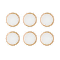 TELLER Cosmos Ø21,5cm - 6er-Set - Crème - Beige, Keramik (21.5cm) - Björn