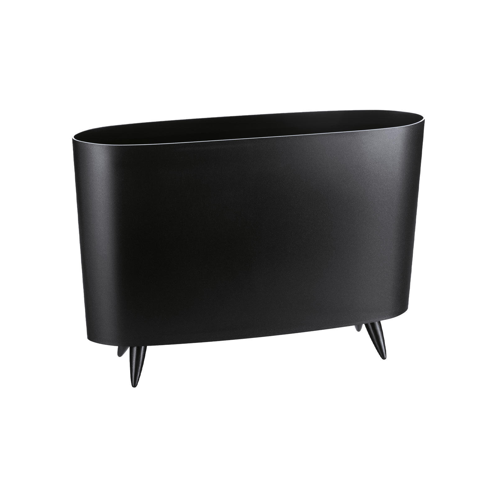 ZEITUNGSSTÄNDER Milano cosmos black 12 x 45,7 x 31,5 cm - Schwarz, Kunststoff (45.7/31.5/12cm) - Koziol