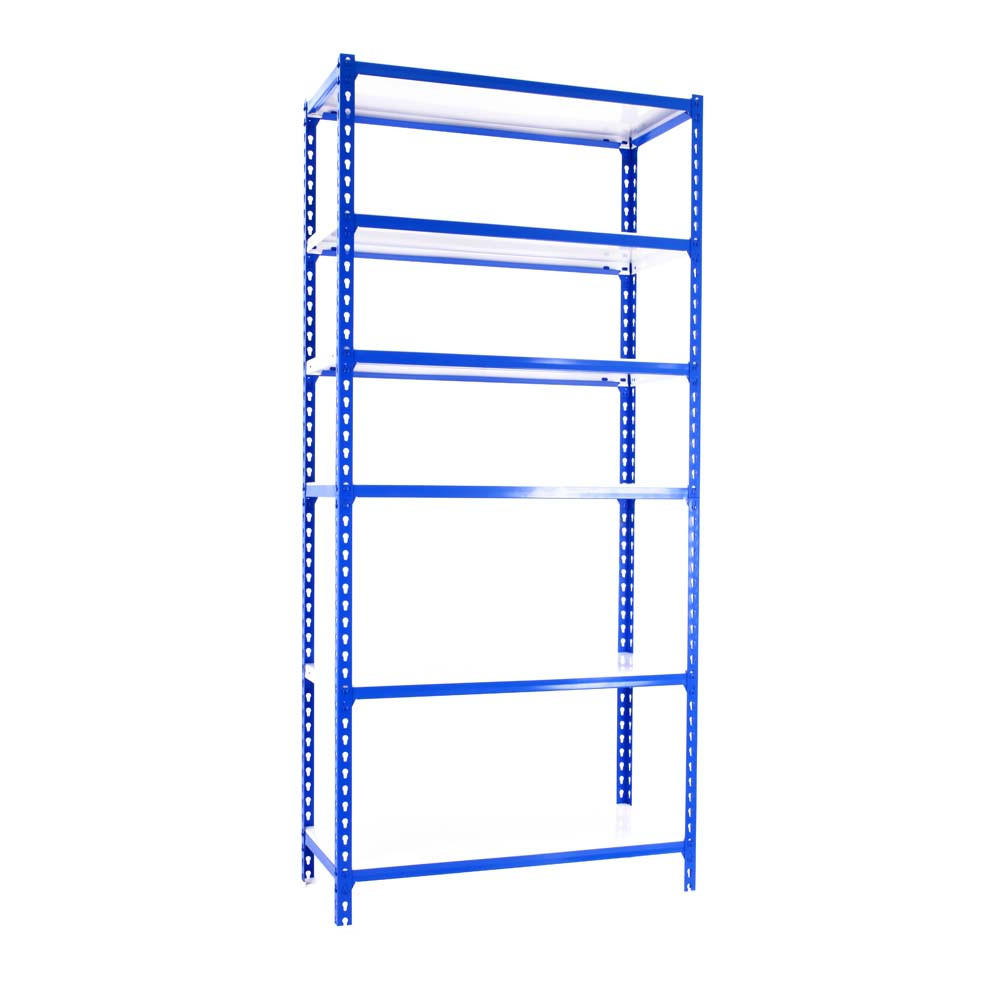 SCHWERLASTREGAL Giant Metal Shark HxBxT 250 x 100 x 40 cm Fachlast 180 kg Blau - Blau, Metall (100/250/40cm) - PROREGAL