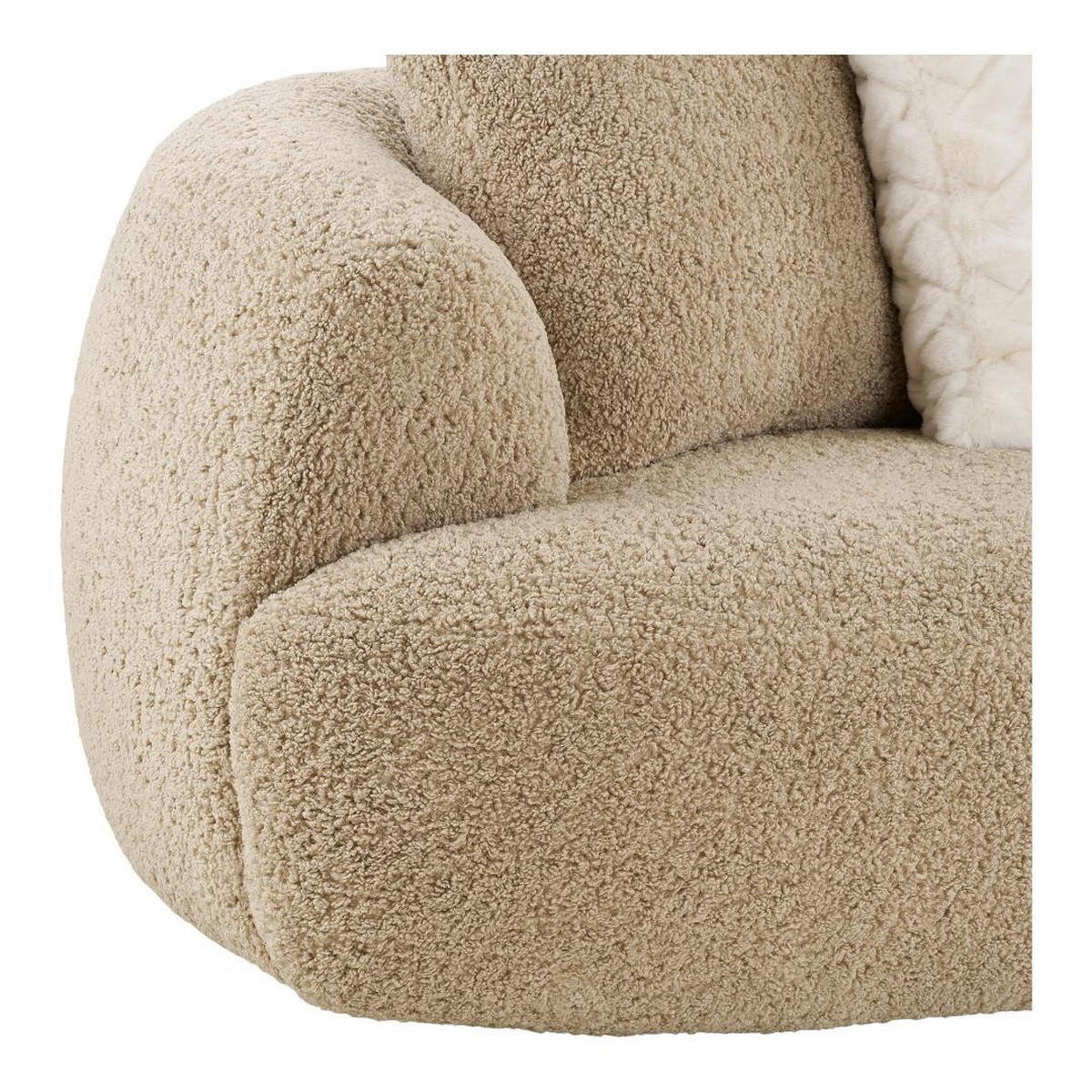 SOFA, Dorte, Stühle Braun, Polyester, 302 x 134 x 69 cm - Braun, Textil (302/69/134cm) - ebuy24