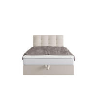 BOXBETT DUO 1 100x200 Cosmic 10, mit Matratze H3 und Topper, Beige - Beige, Holz/Kunststoff (100/200cm) - Bedante