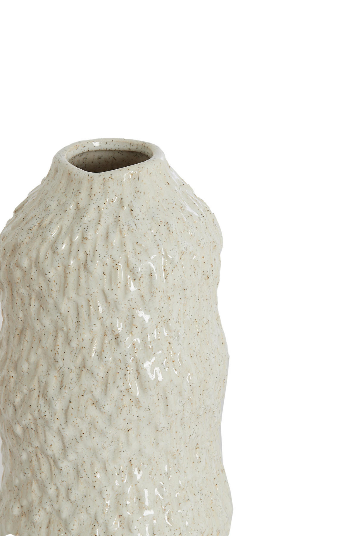 VASE Asola Weiß Ø15/28 cm - Weiß, Keramik (28cm) - Light & Living
