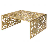 COUCHTISCH ABSTRACT rechteckig Gold 60cm - Goldfarben, Metall (60/60/31cm) - riess-ambiente
