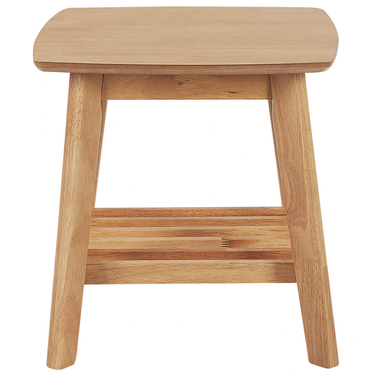 BEISTELLTISCH heller Holzfarbton quadratisch 50/50 cm Tulare - Hellbraun, Holz (50/50/50cm) - Beliani