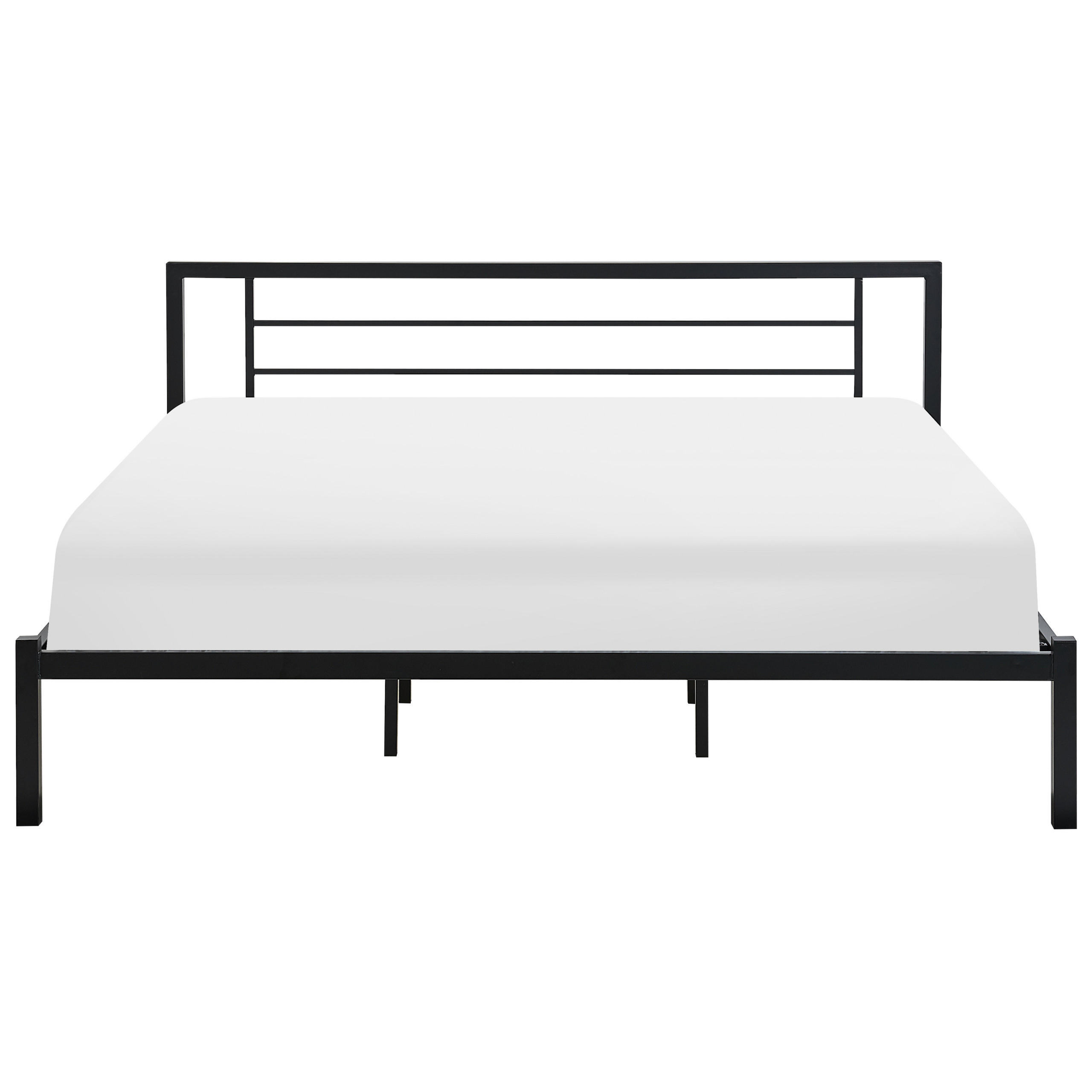 METALLBETT 180/200cm Schwarz Cusset - Schwarz, Metall (180/200cm) - Beliani