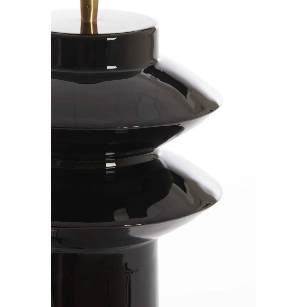 LAMPENFUSS Petch Schwarz 22/22/40 cm - Schwarz, Metall (22/22/40cm) - Light & Living